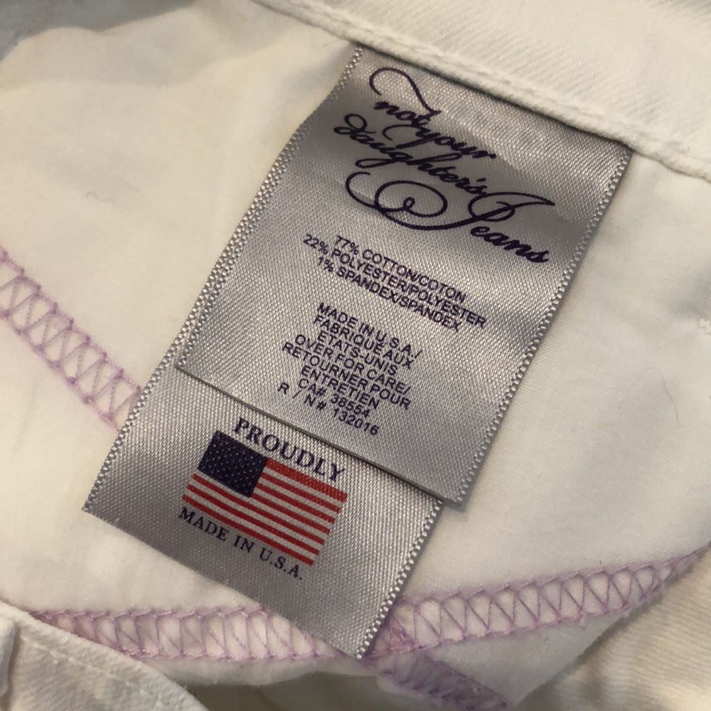 Not Your Daughters White Jeans - 4 - Picture 5 of 6